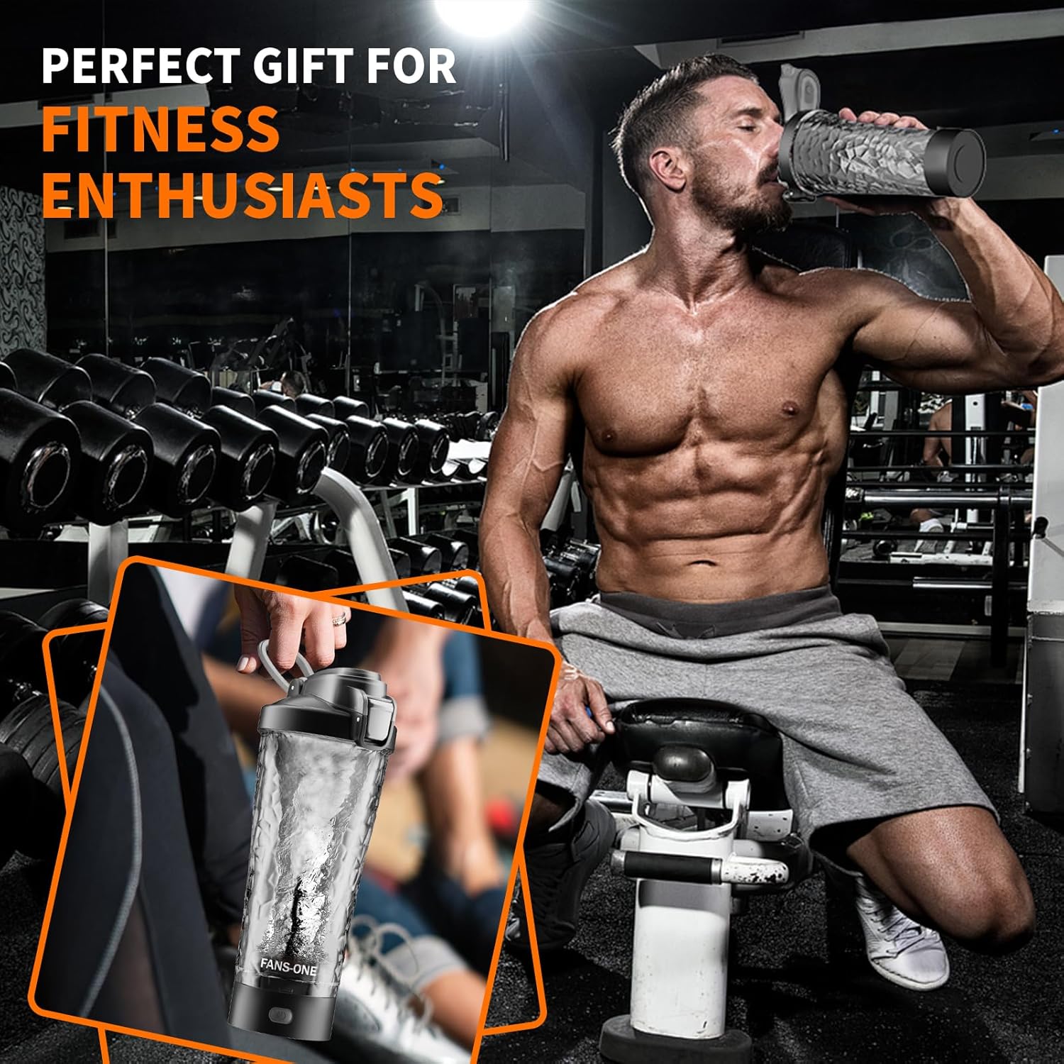 Fan-One  Electric Protein Shaker Bottle