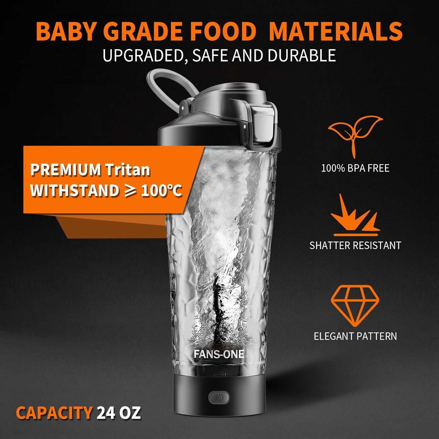Fan-One  Electric Protein Shaker Bottle